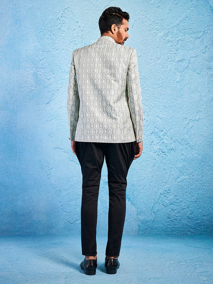 Men's Grey - Jodhpuri Pyjama Set