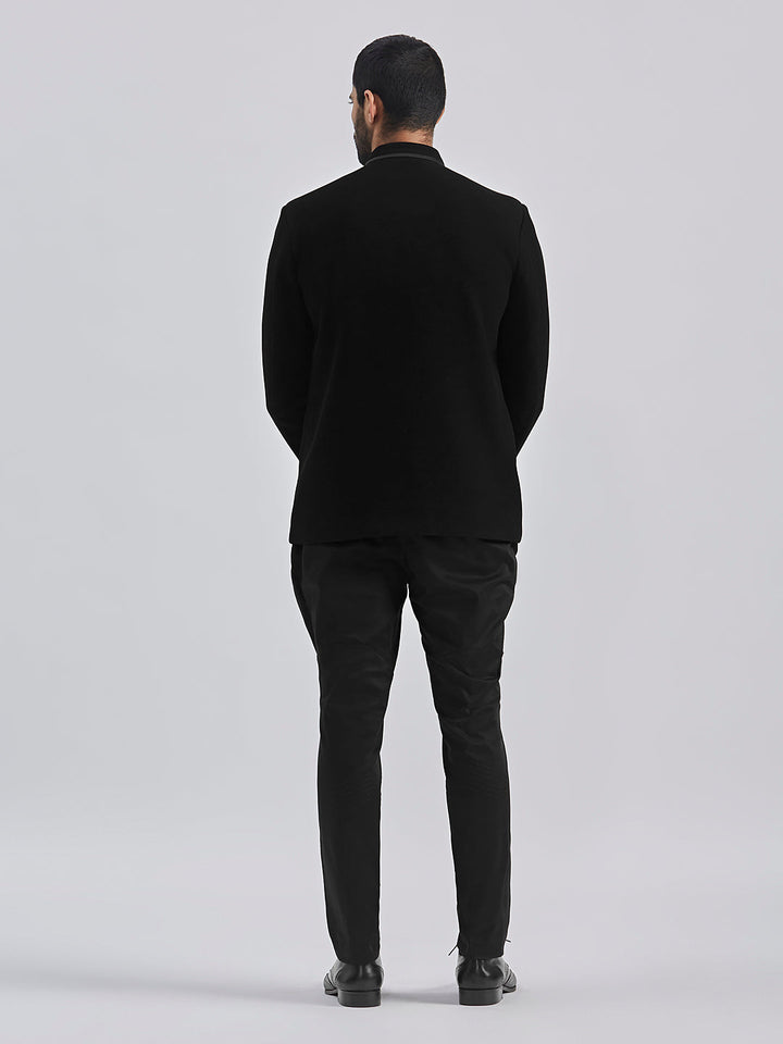 Men's Black - Jodhpuri Pyjama Set