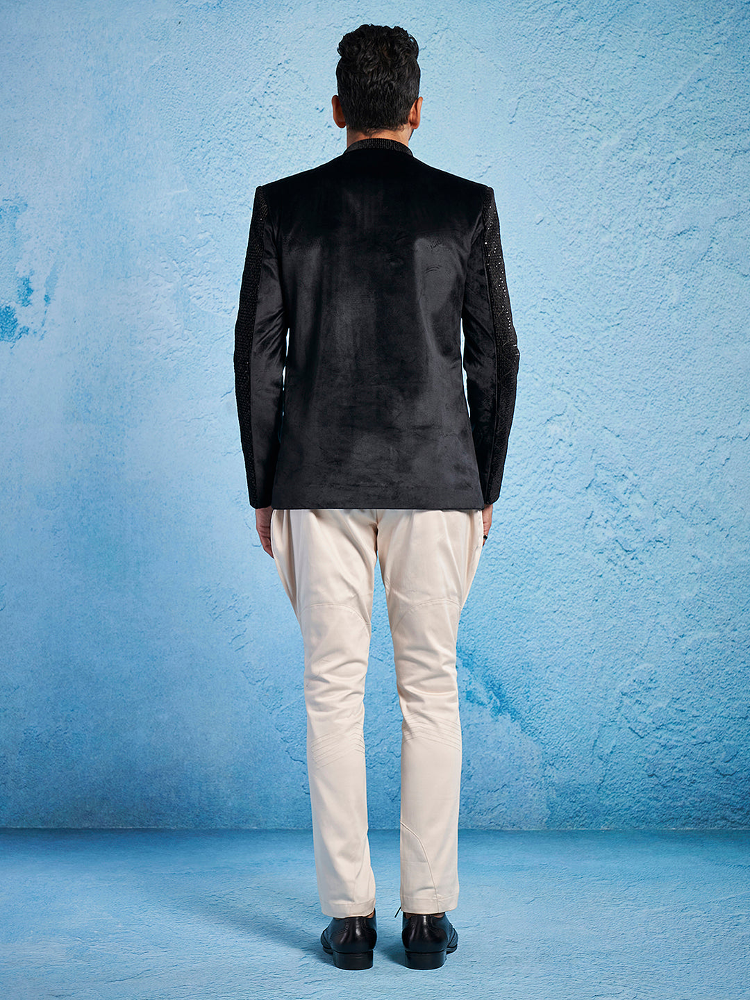 Men's Black - Jodhpuri Pyjama Set