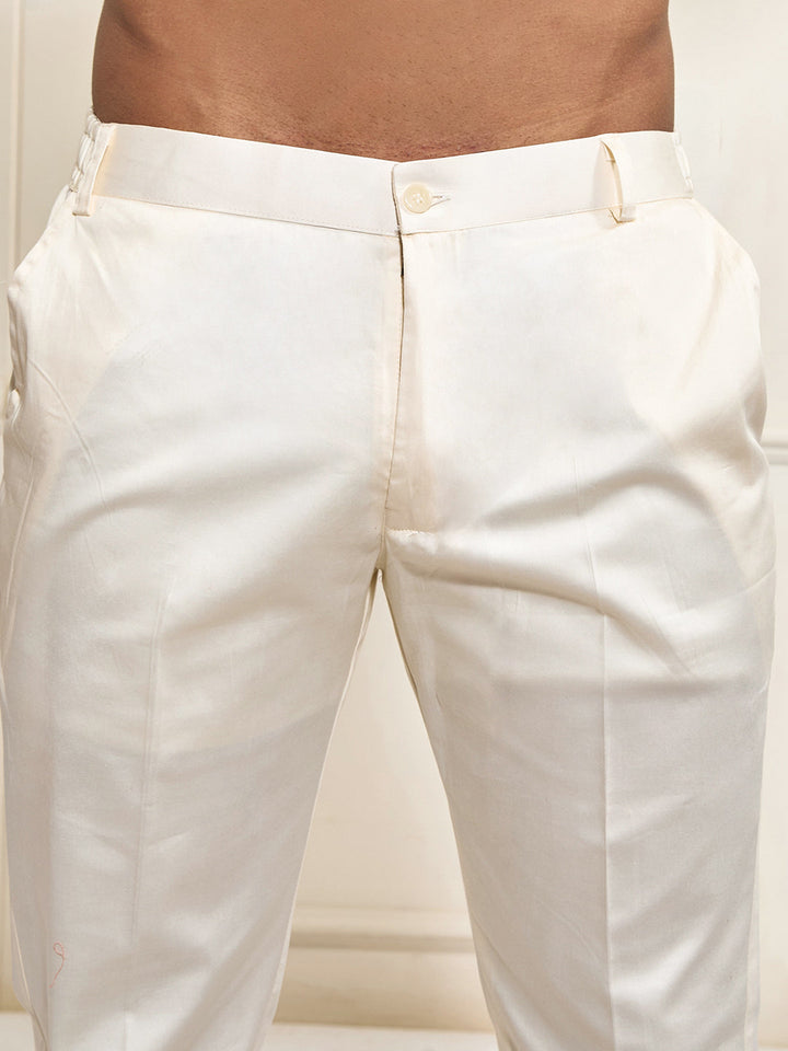 Men's Aqua Silk Blend Kurta Pyjama Set