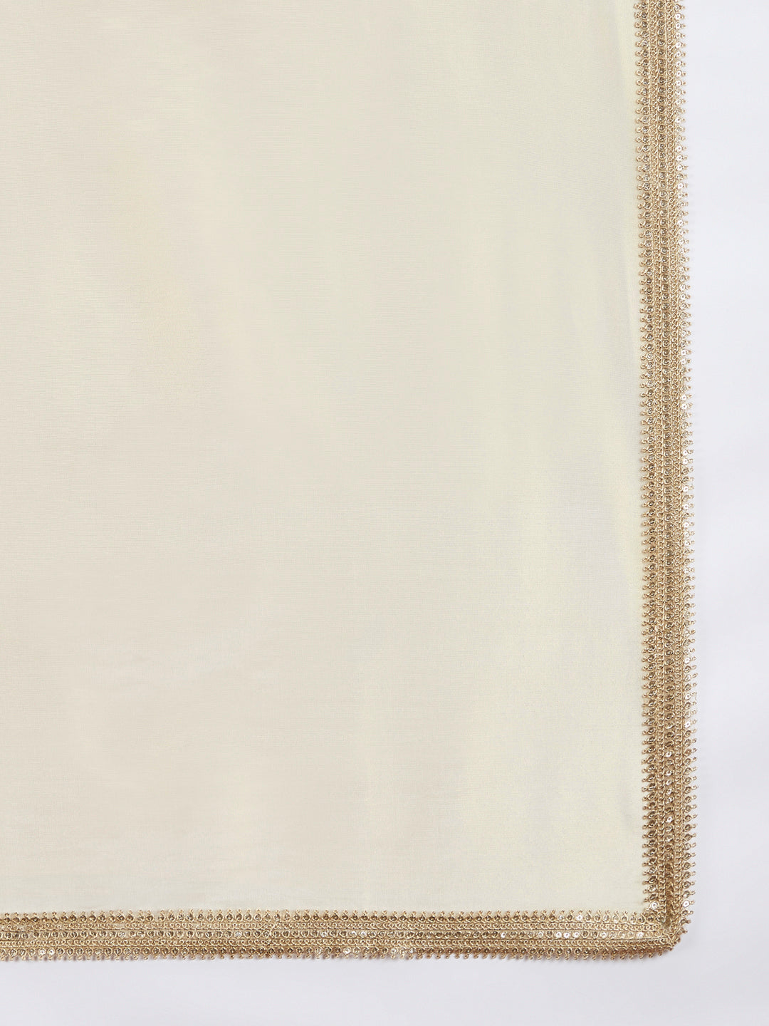 Men's Cream Tissue Silk Kurta Pyjama And Dupatta Set