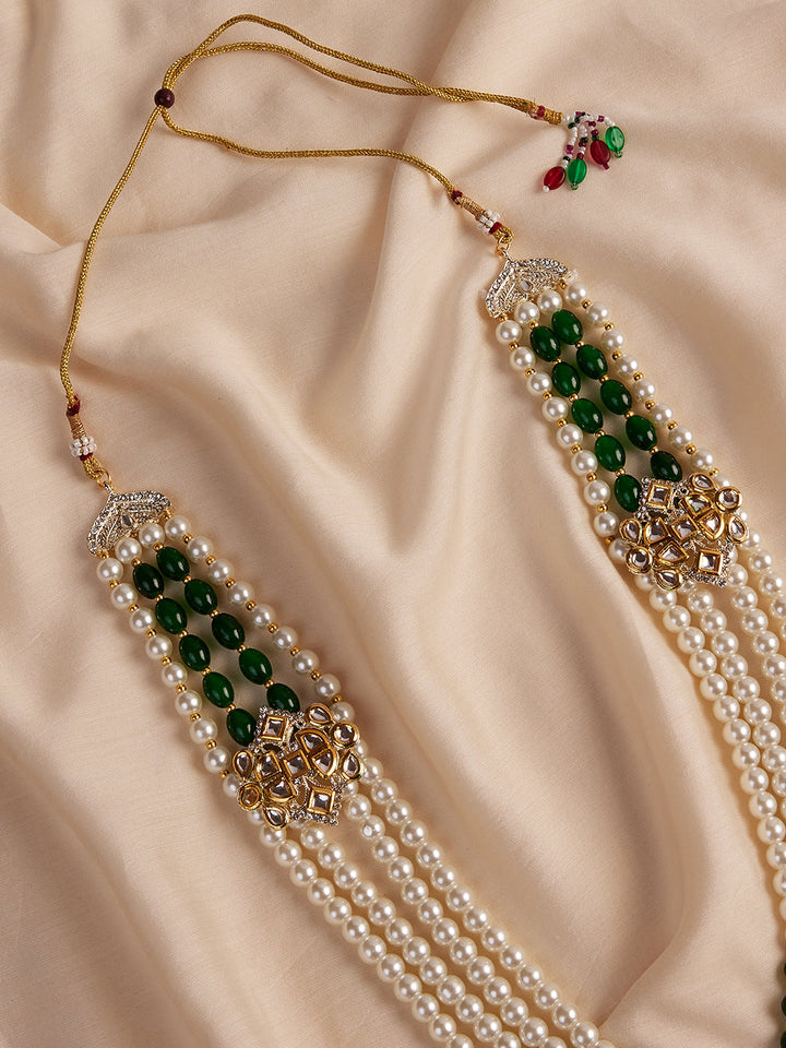 Men's Cream And Green - Mala