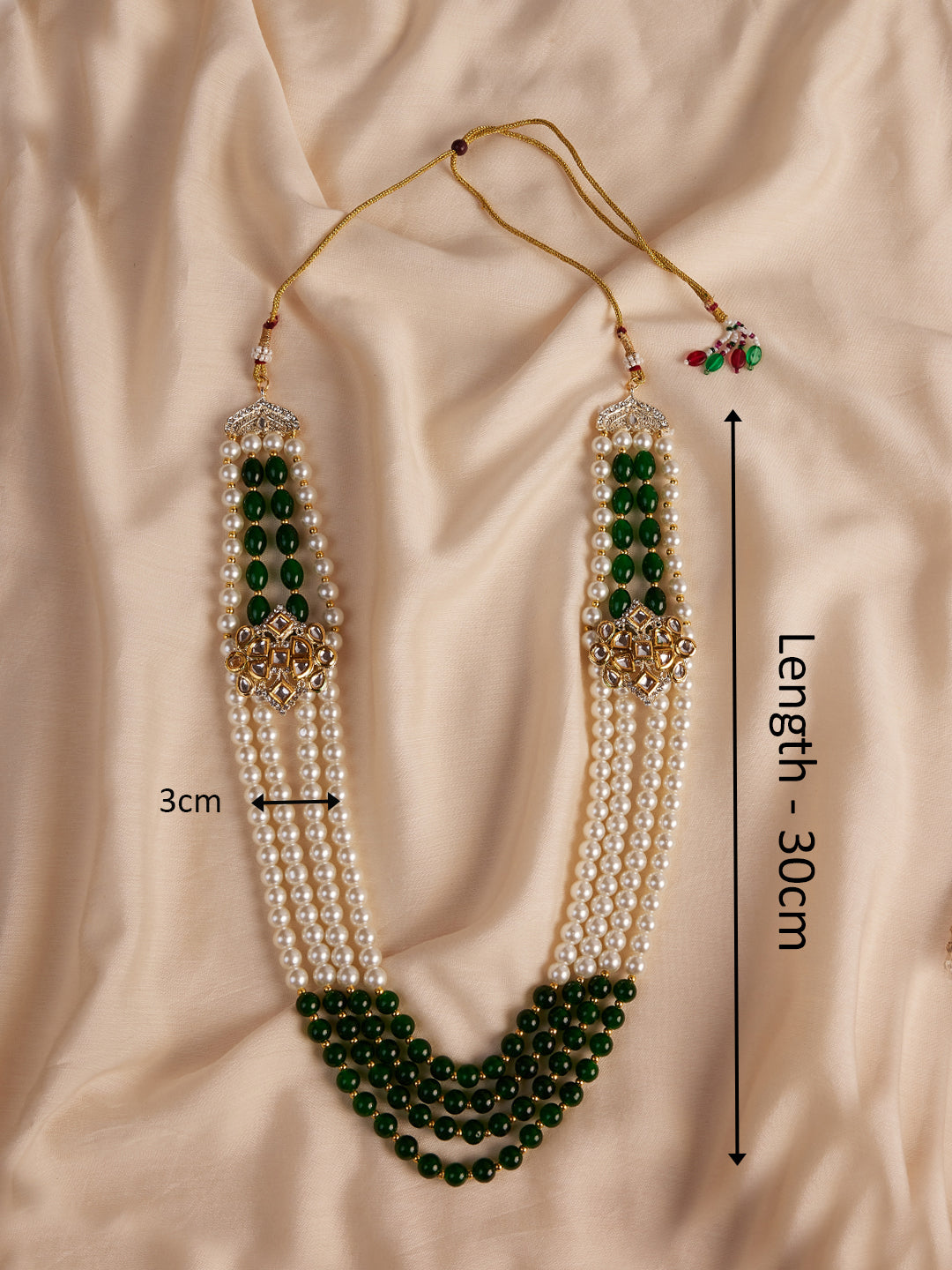 Men's Cream And Green - Mala
