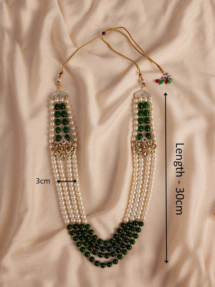 Men's Cream And Green - Mala