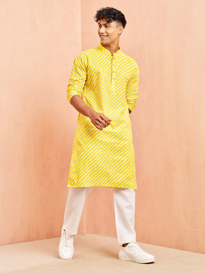 Men's Cream Cotton Pyjama