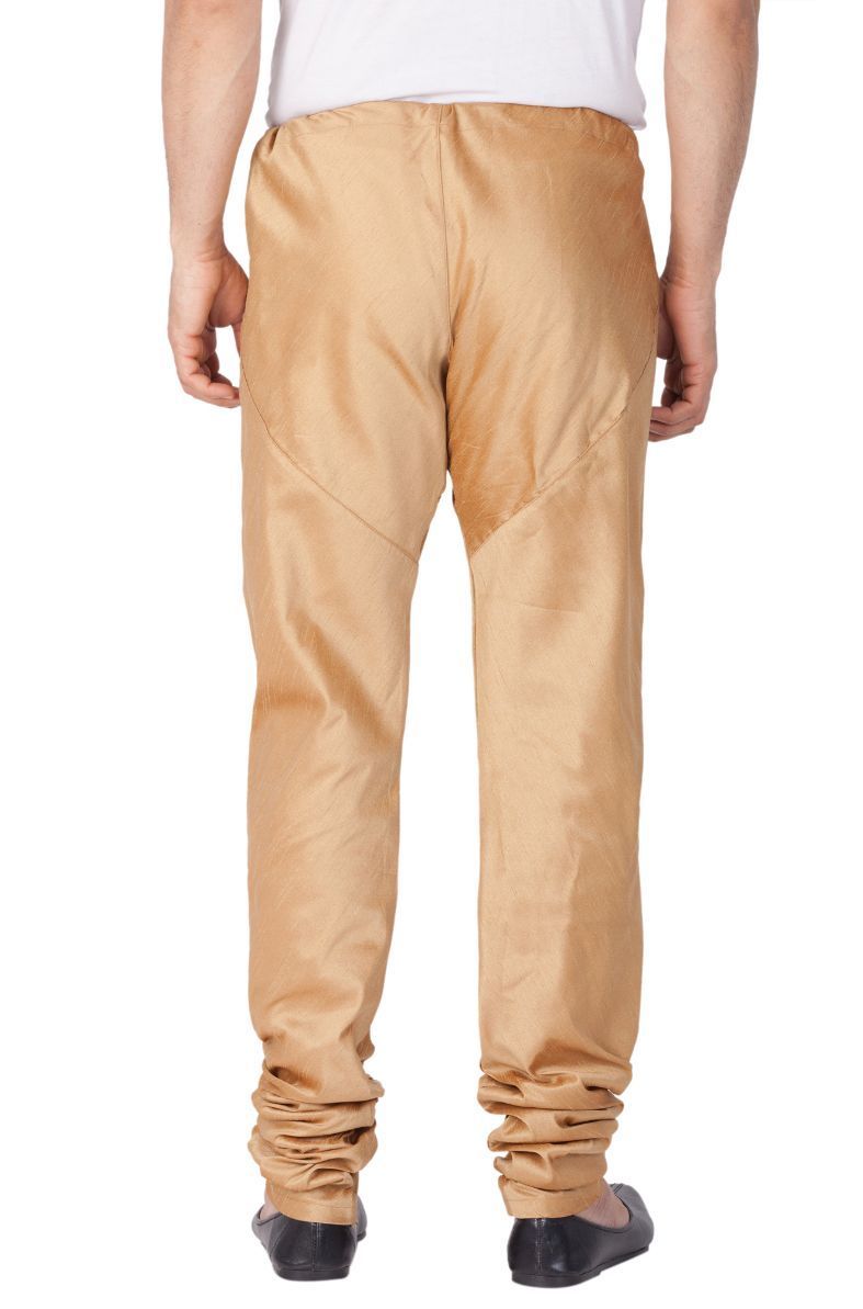 Men's Gold Cotton Silk Blend Pyjama