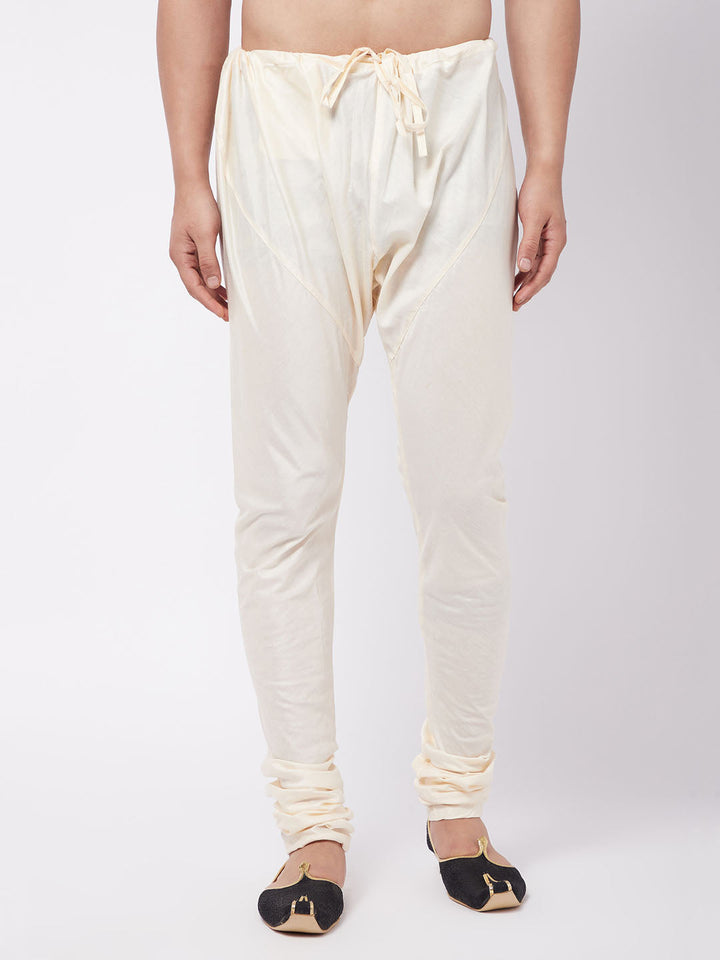 Men's Cream Viscose Pyjama
