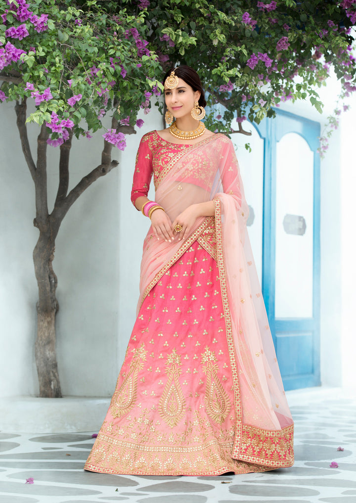 Enchanting Beauty: A Gota Patti Lehenga - qivii