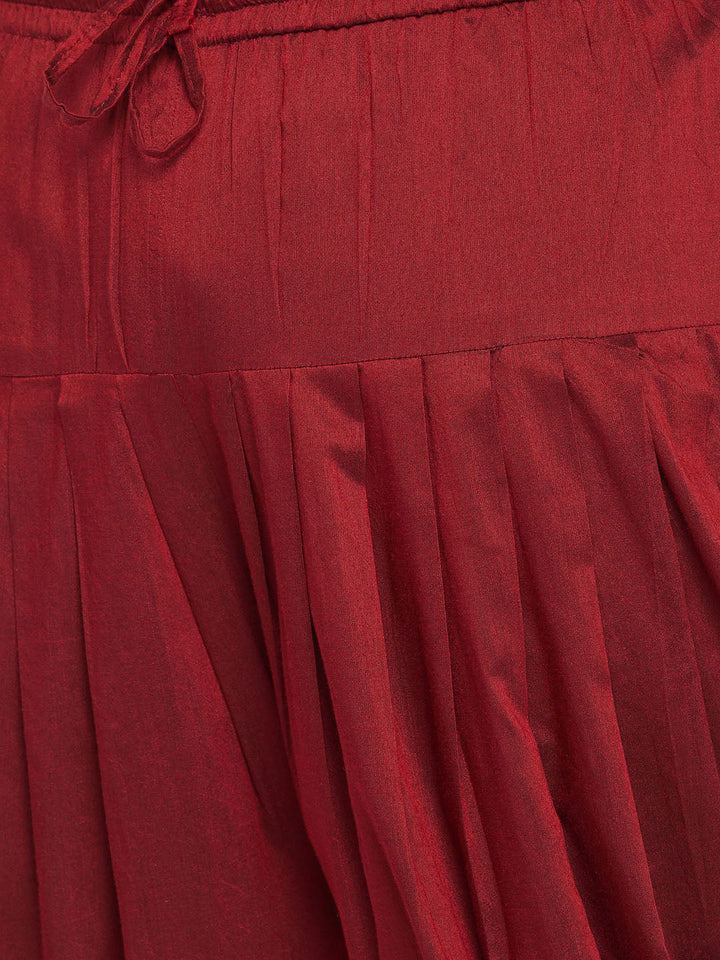 Men's Plus Size Rose Gold Zari Weaved Nehru Jacket With Curved Kurta Dhoti Set