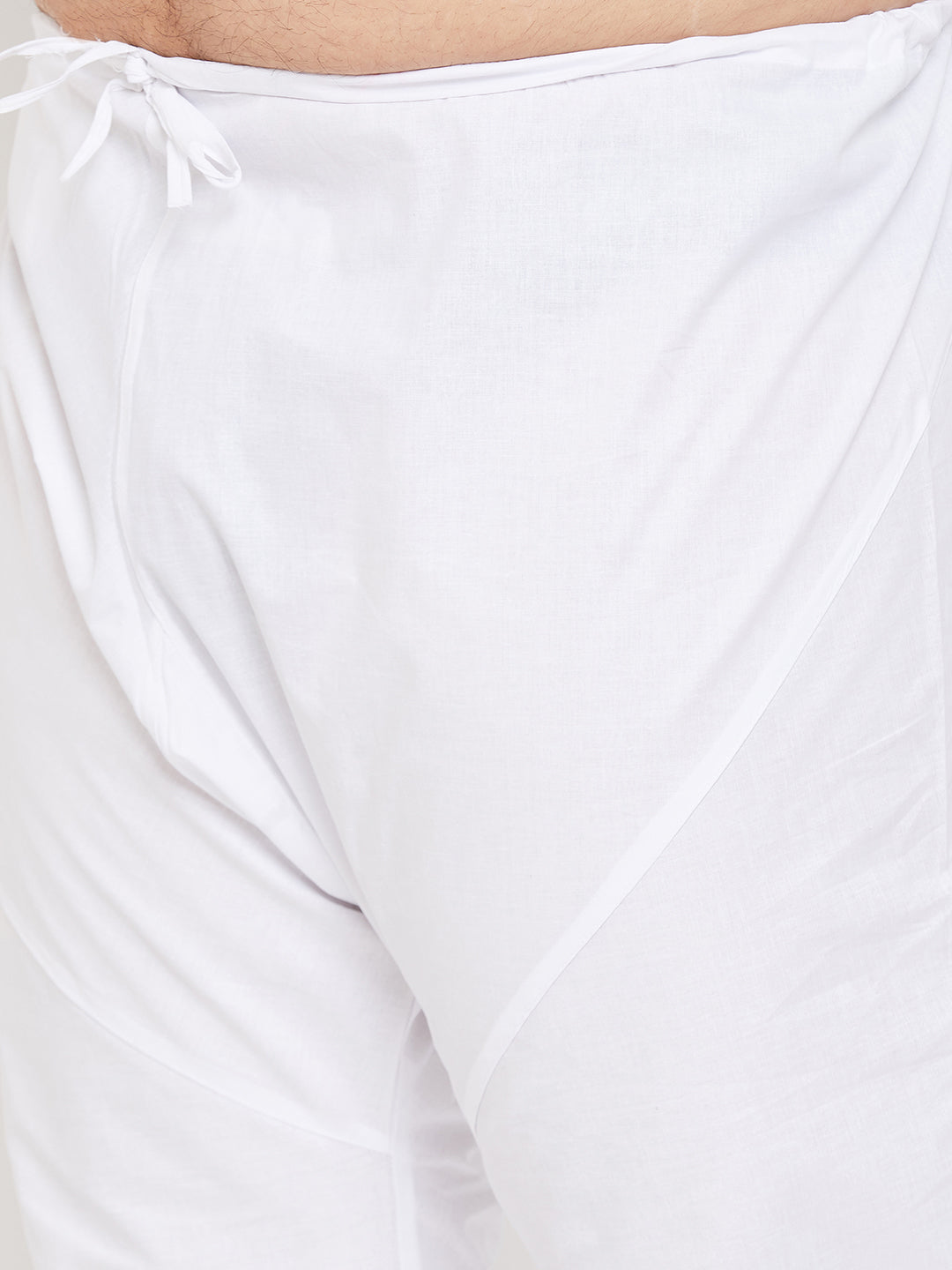 Men's Plus Size Aqua Blue Cotton Kurta And Pyjama Set