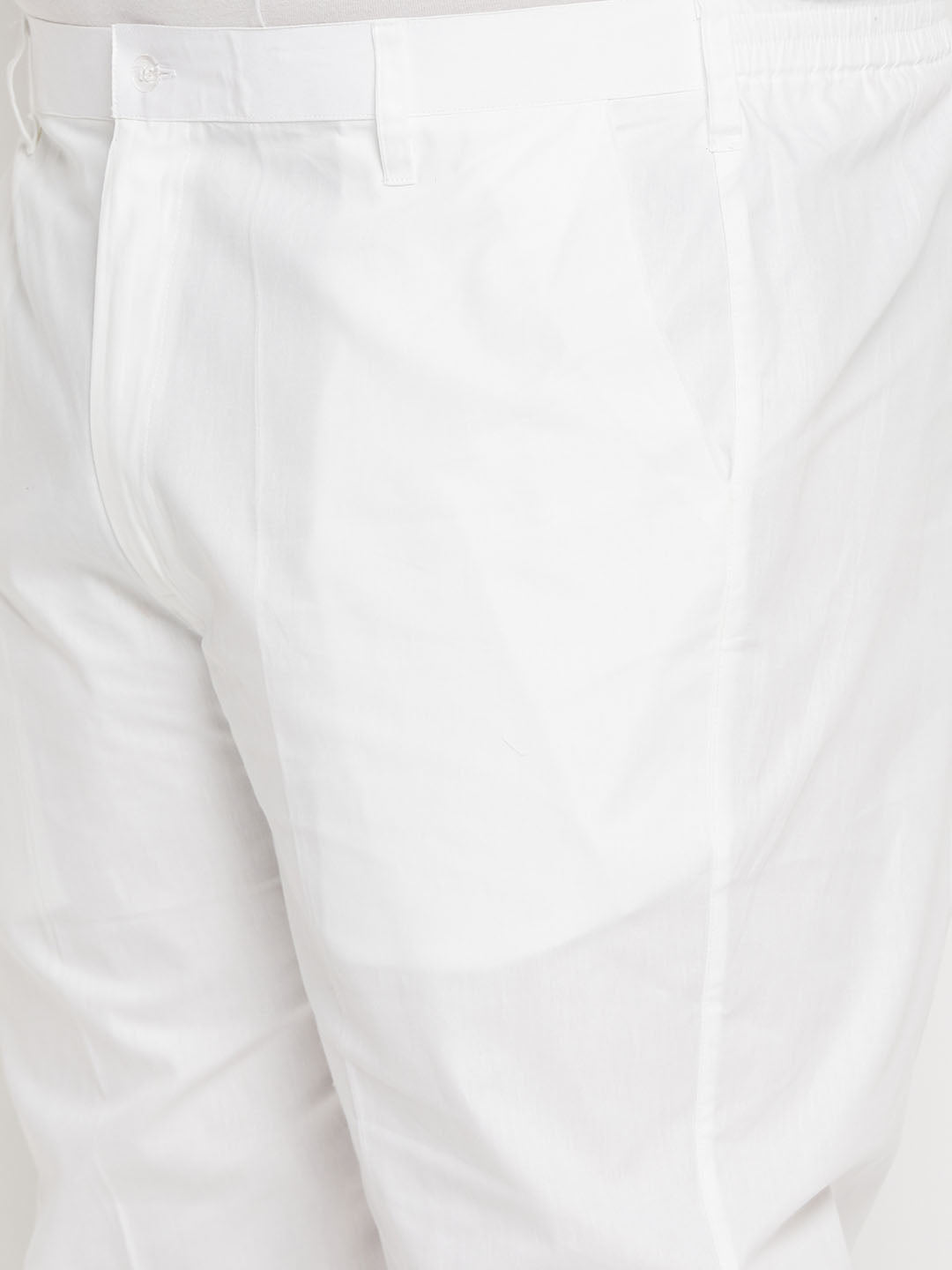 Men's Plus Size Mehndi Green Cotton Kurta And Cotton Pant Style Pyjama Set