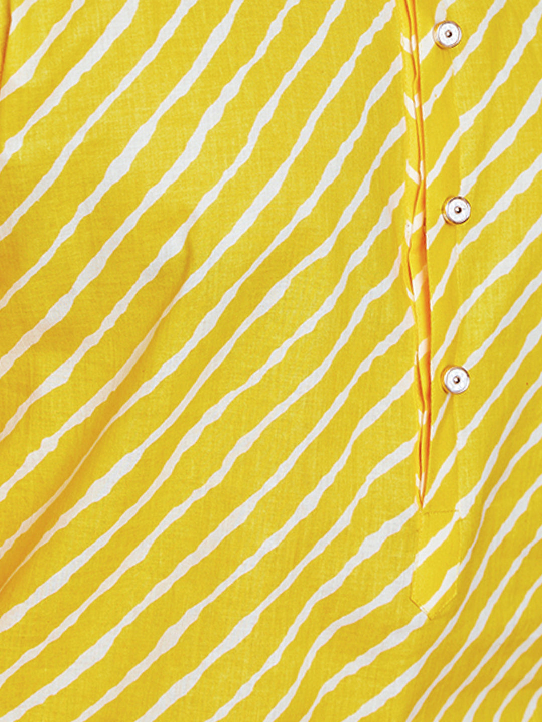 Men's Plus Yellow Lahariya Kurta