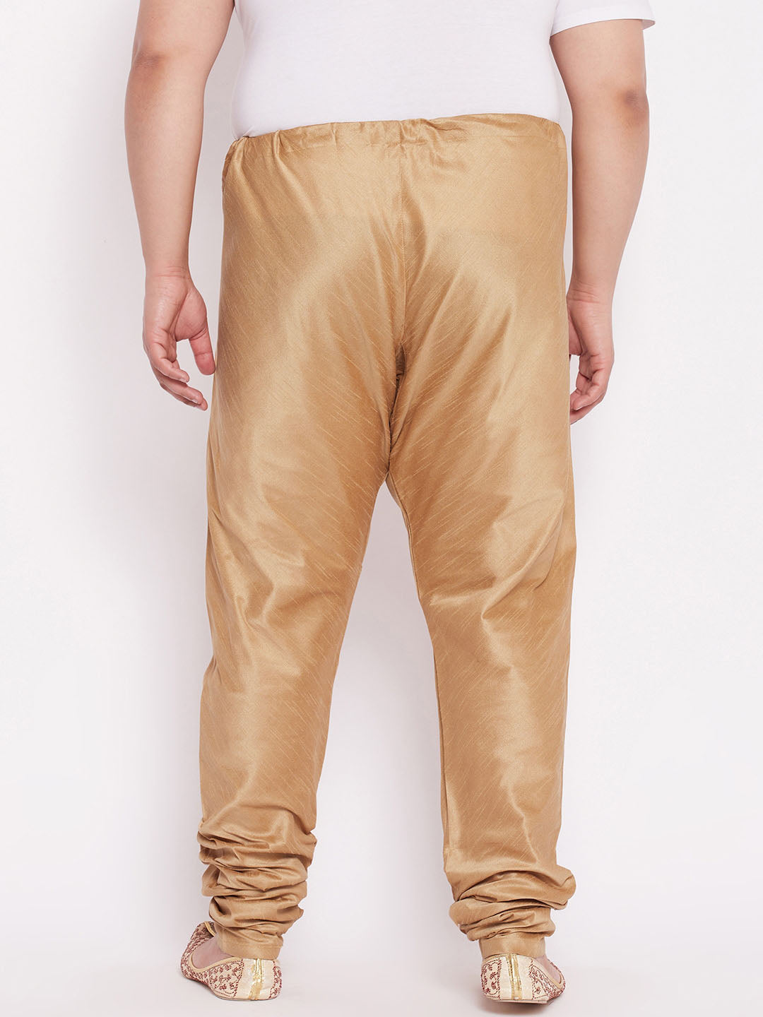 Men's  Plus Size Rose Gold Cotton Silk Blend Pyjama