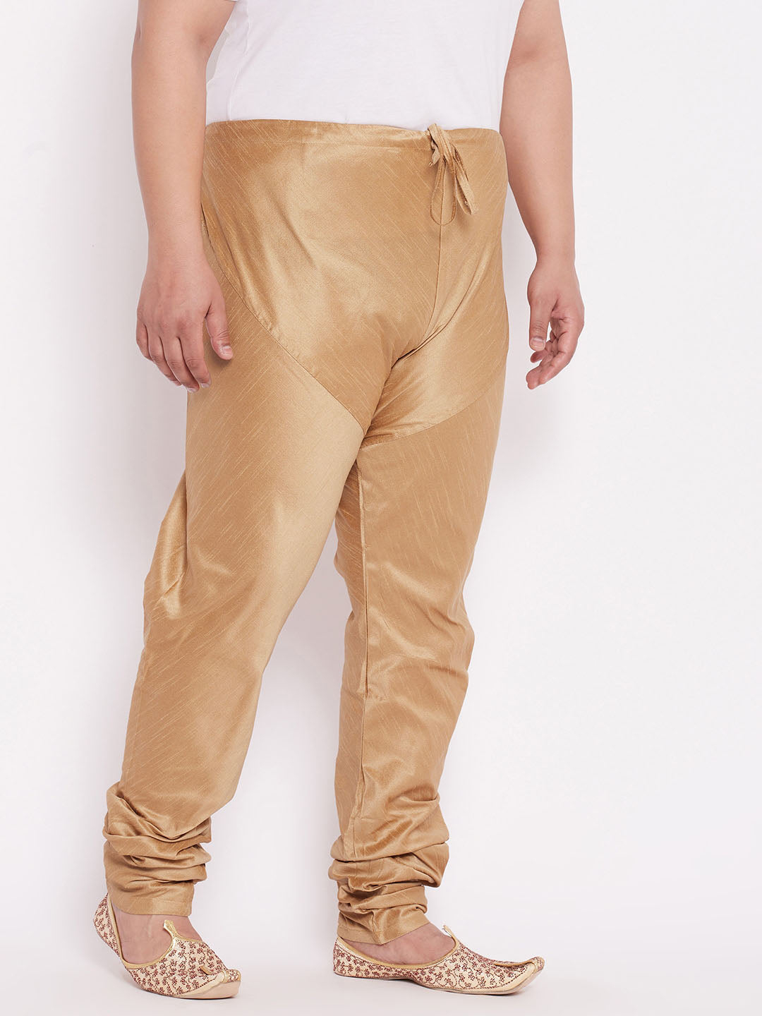Men's  Plus Size Rose Gold Cotton Silk Blend Pyjama