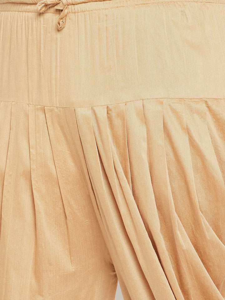 Men's Plus Size Maroon Silk Blend Curved Kurta Dhoti Set