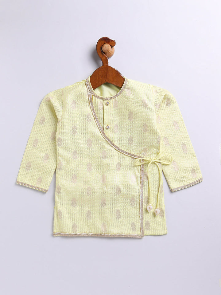 Vastramay Infant Boys Mint Green Silk Blend Ethnic Combo Set - qivii