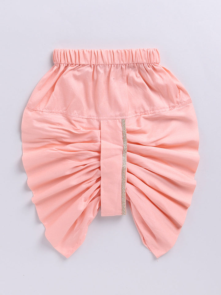 Vastramay Infant Boys Pink Silk Blend Ethnic Combo Set - qivii