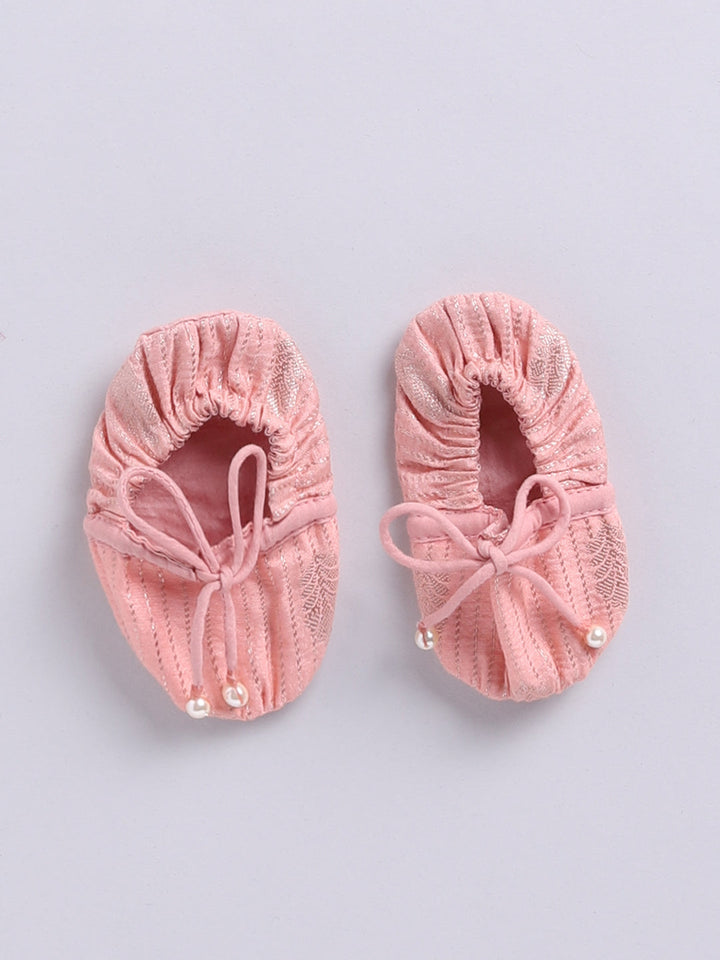 Vastramay Infant Boys Pink Silk Blend Ethnic Combo Set - qivii