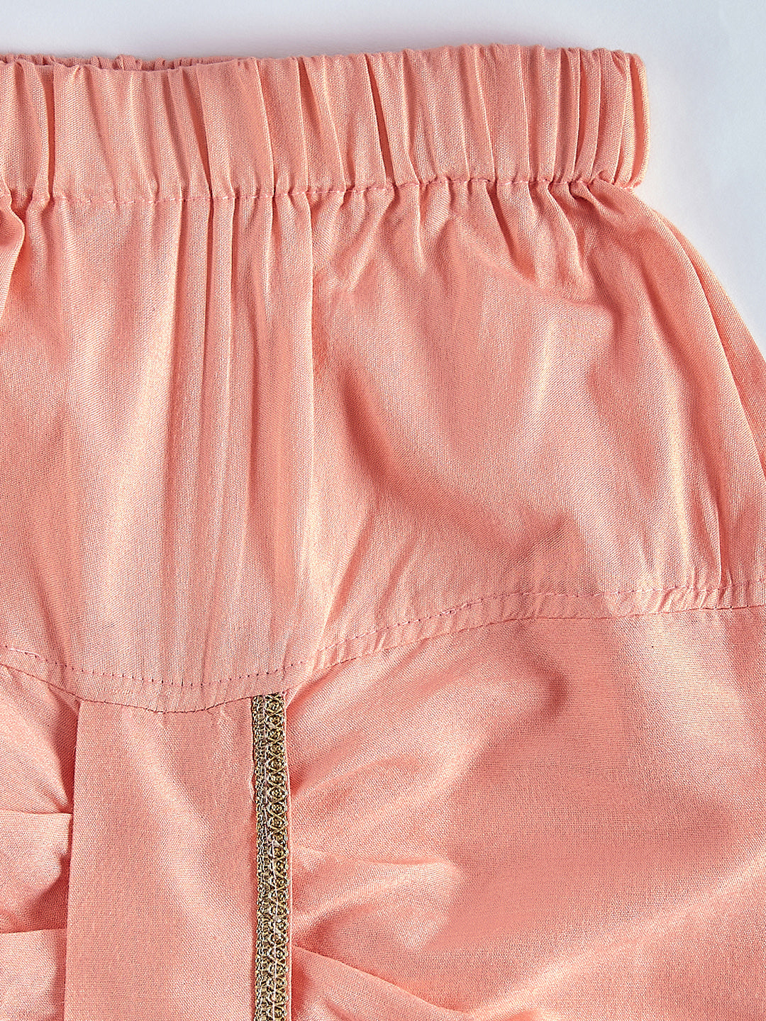 Vastramay Infant Boys Pink Silk Blend Kurta and Dhoti Set - qivii