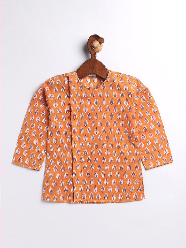 Vastramay Infant Boys Multicolor Cotton Kurta and Dhoti Set - qivii