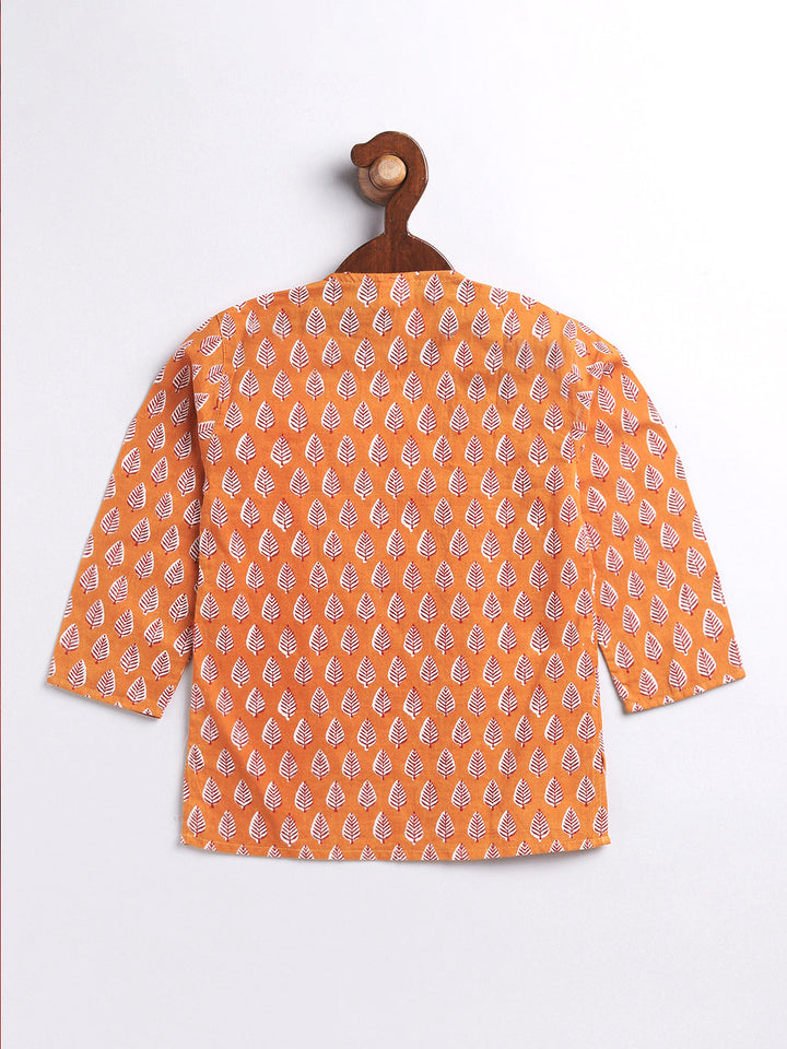 Vastramay Infant Boys Multicolor Cotton Kurta and Dhoti Set - qivii