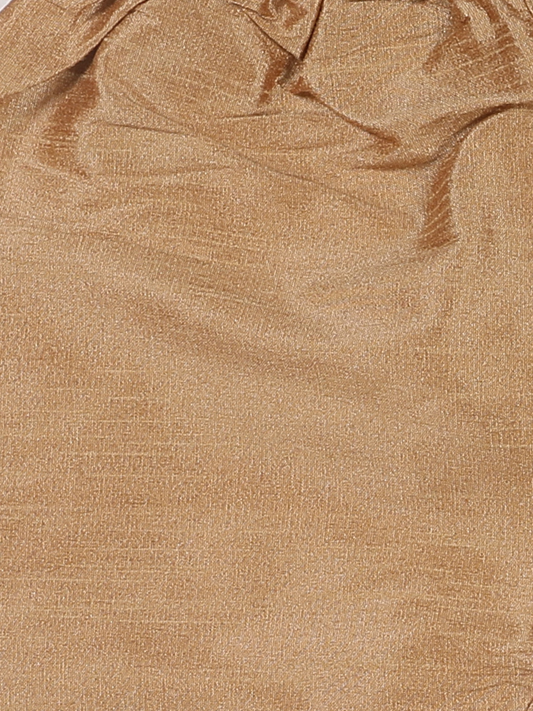 VASTRAMAY SISHU Boy's Rose Gold Kurta Pyjama With Blue Woven Nehru Jacket - qivii