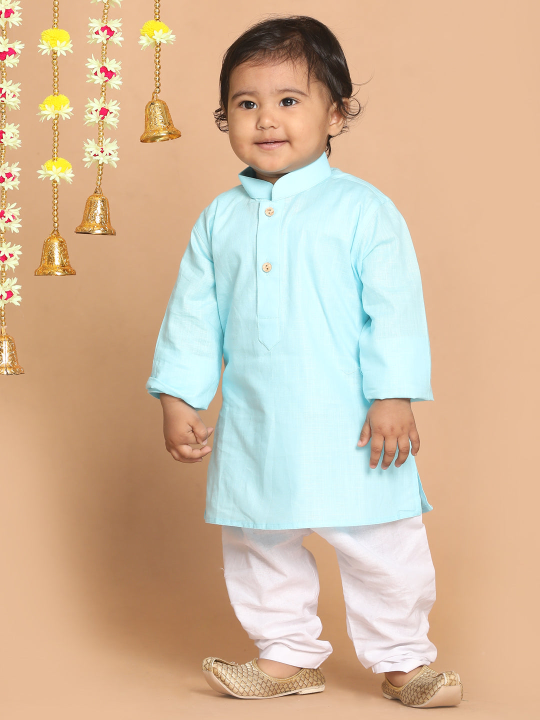 VASTRAMAY Boy's Blue Kurta - qivii