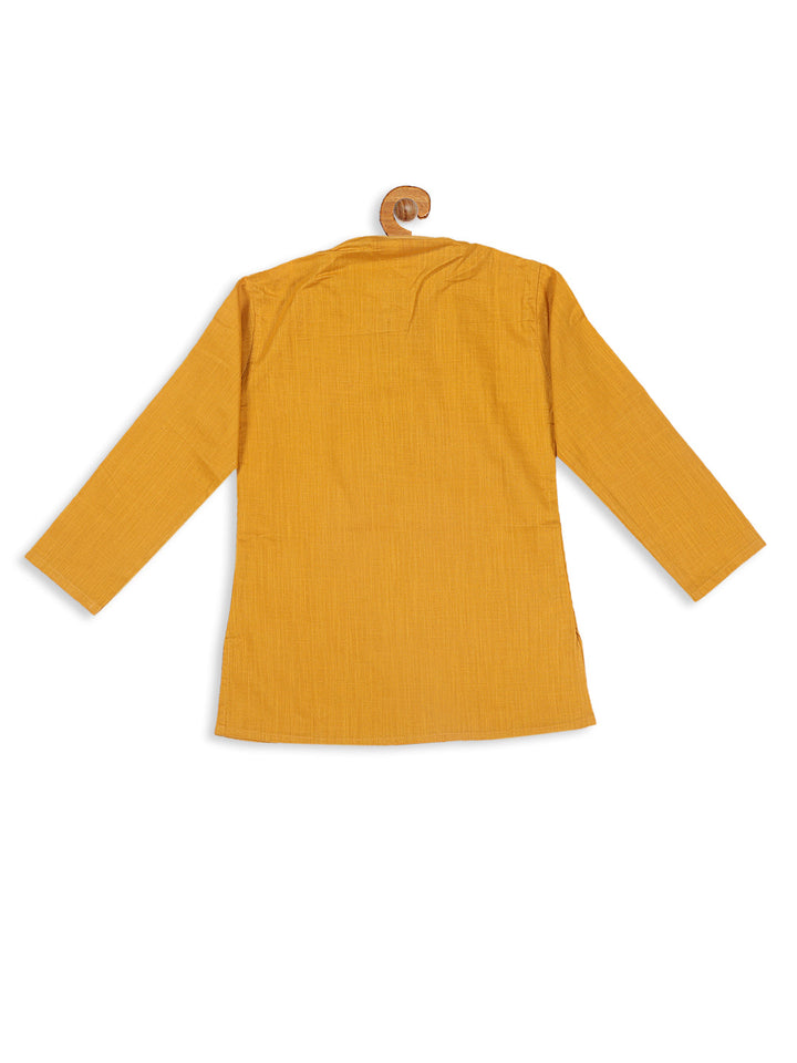VASTRAMAY SISHU Boy's Mustard Kurta - qivii