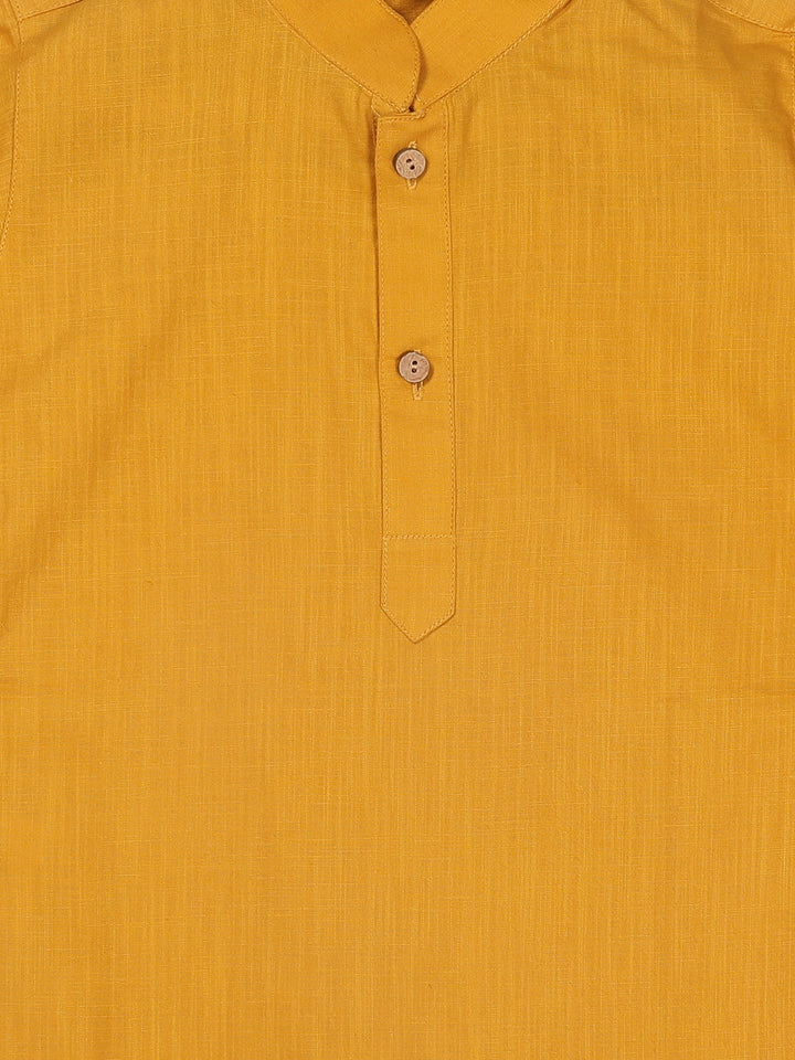 VASTRAMAY SISHU Boy's Mustard Kurta - qivii