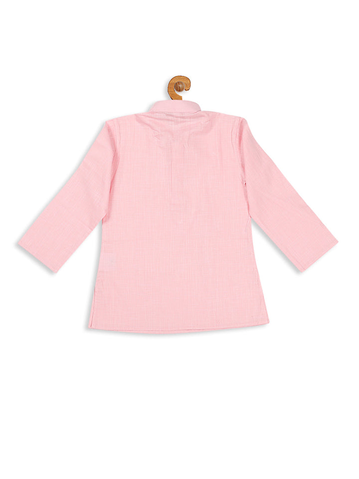 VASTRAMAY Boy's Pink Kurta - qivii