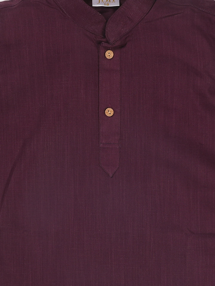 VASTRAMAY Boy's Purple Kurta - qivii