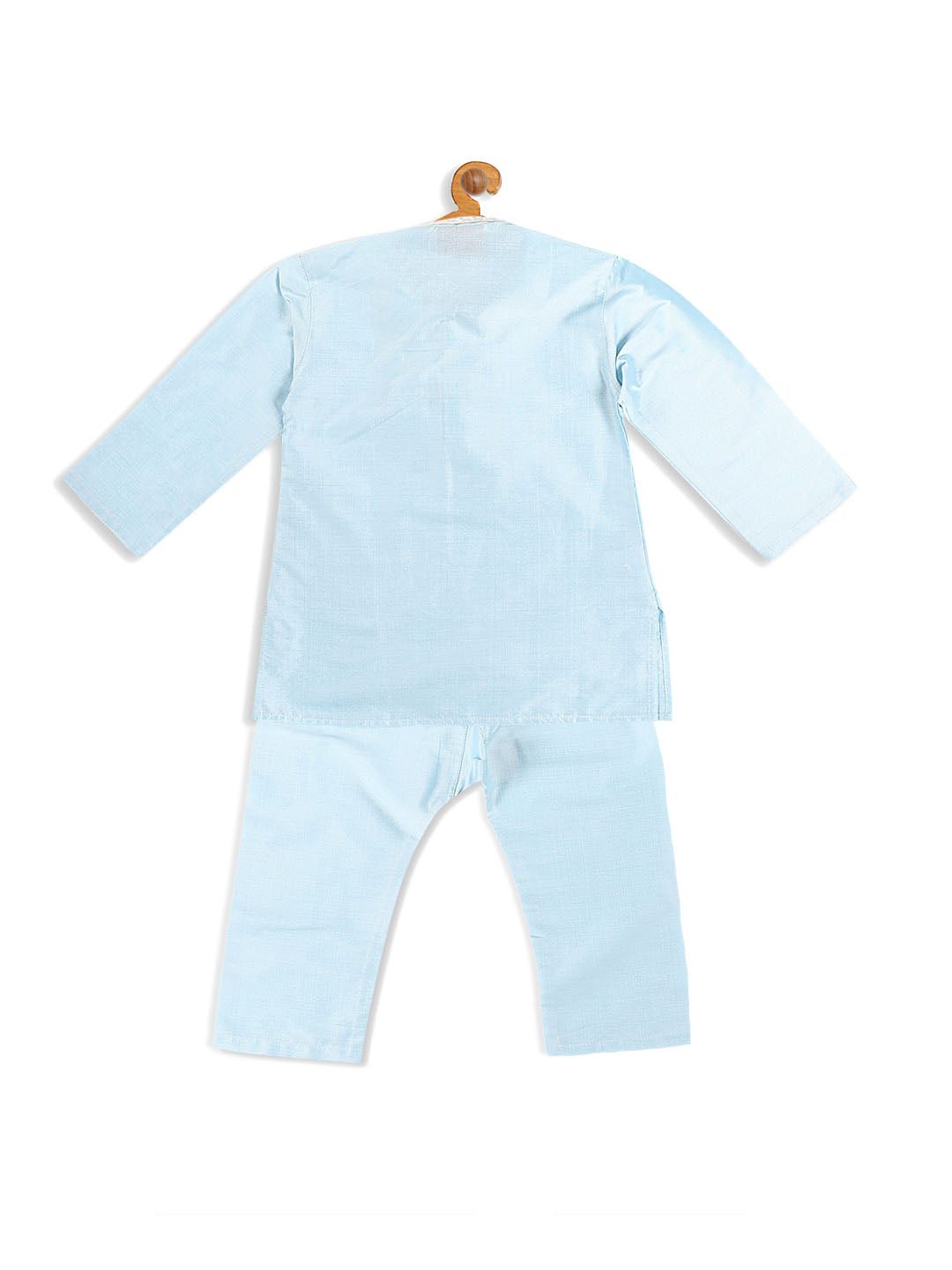 VASTRAMAY SISHU Boys' Aqua Blue Viscose Kurta and Pyjama Set - qivii