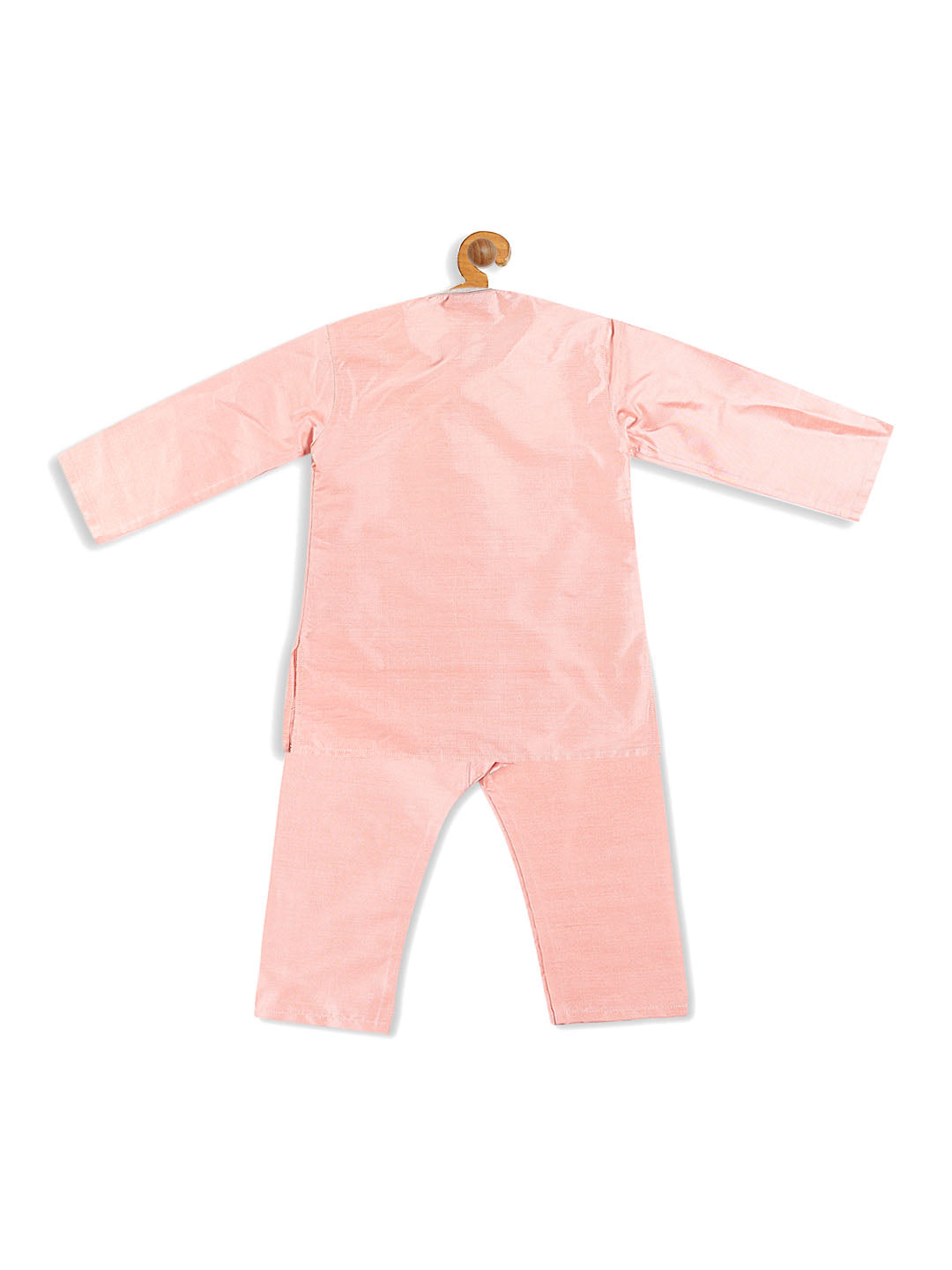 VASTRAMAY SISHU Boys' Pink Viscose Kurta and Pyjama Set - qivii