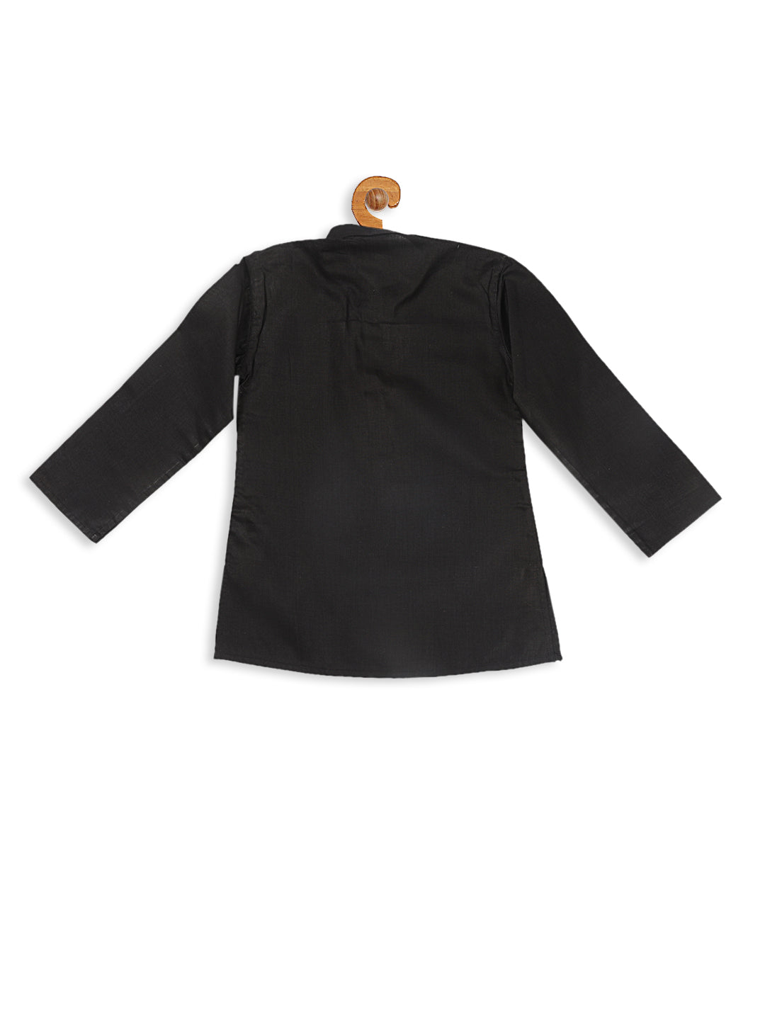 VASTRAMAY Boy's Black Kurta - qivii