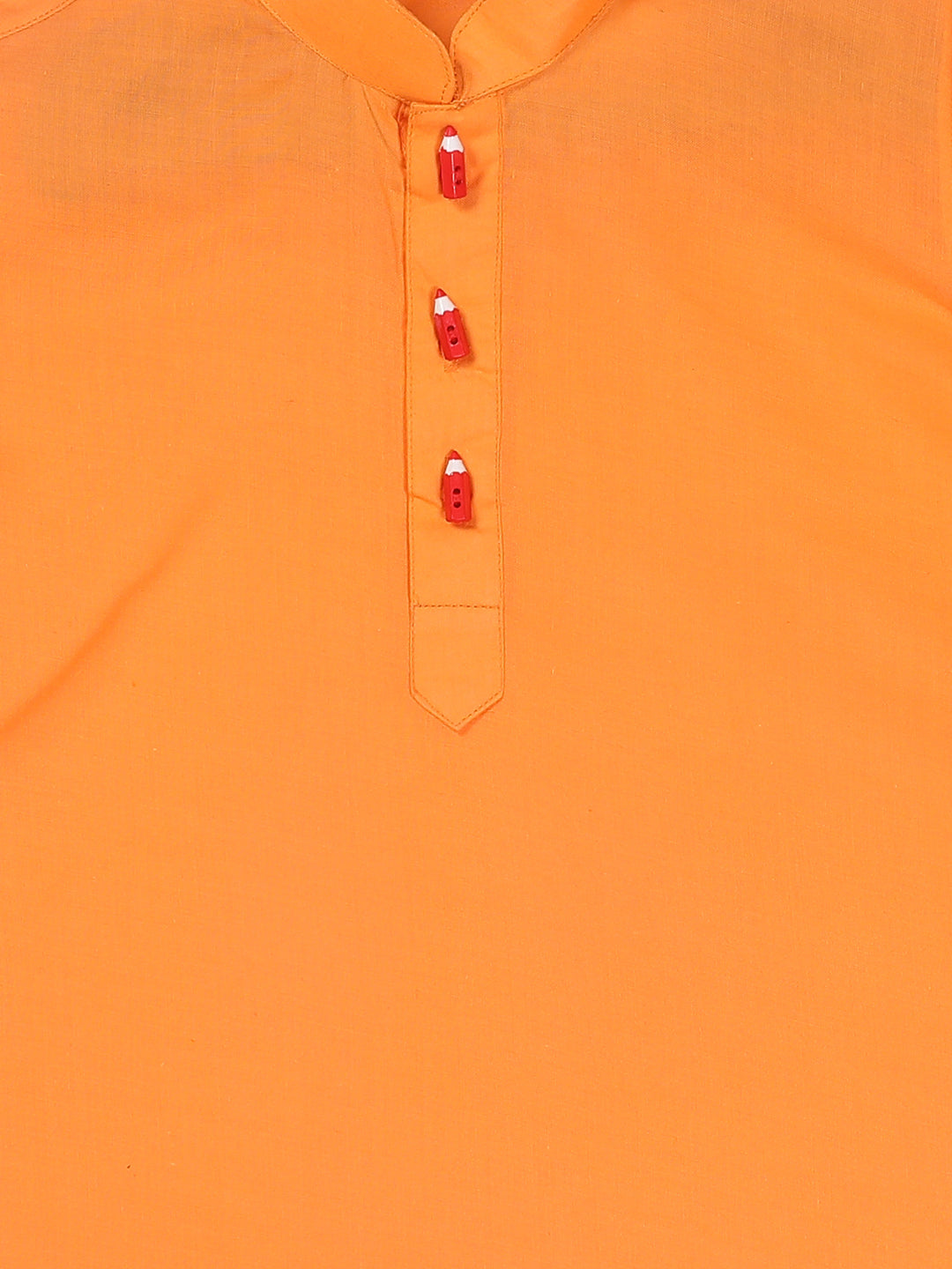 VASTRAMAY Boy's Orange Kurta - qivii