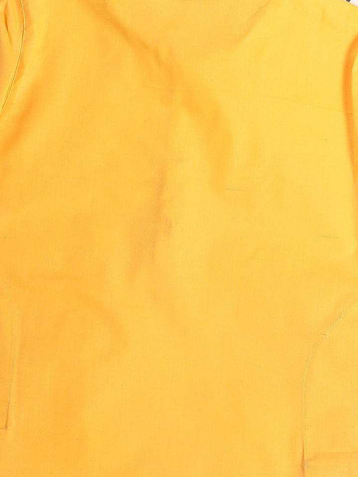VASTRAMAY Boy's Yellow Kurta - qivii