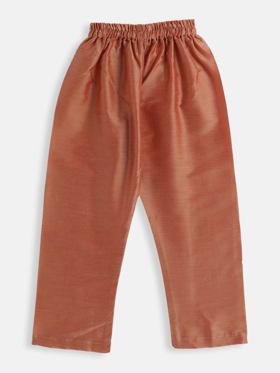 VASTRAMAY Boys Pink Cotton Blend Kurta Pyjama Set - qivii