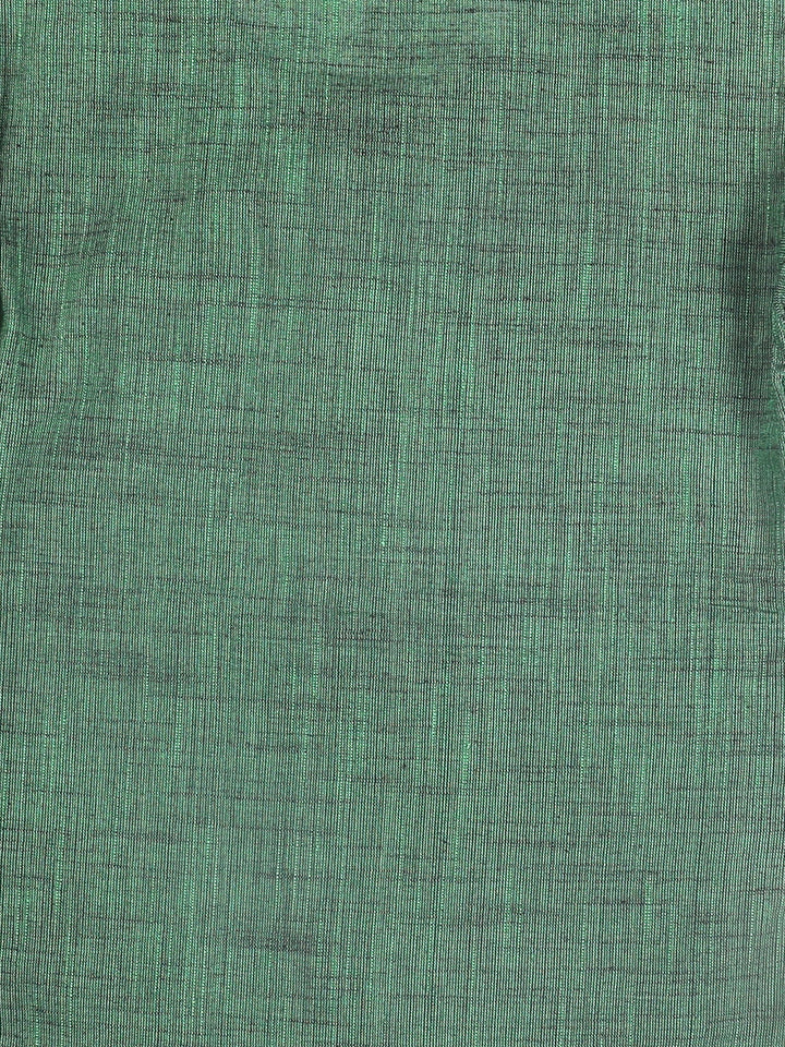 VASTRAMAY Boys' Green Cotton Kurta and White Pyjama Set - qivii