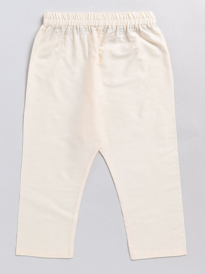 VASTRAMAY SISHU Boy's Pink Floral Printed Angrakha Kurta Pyjama Set - qivii