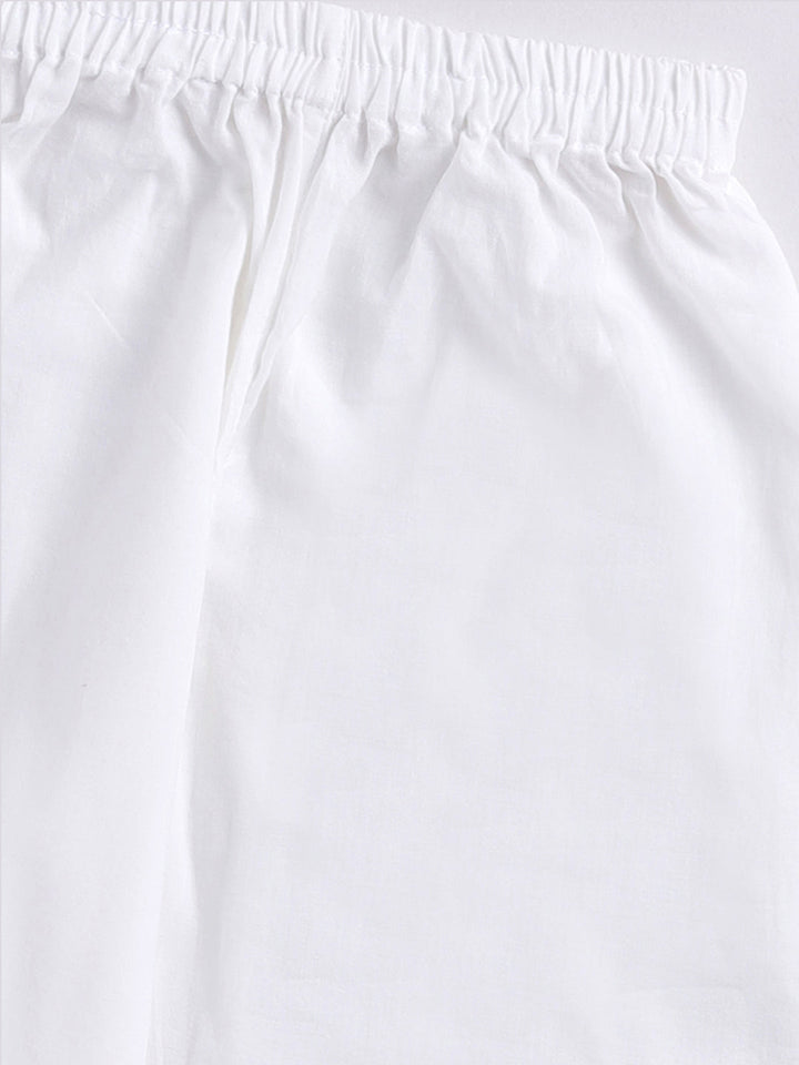 Vastramay Infant Boys Multicolor Cotton Blend Kurta Patiala Set - qivii