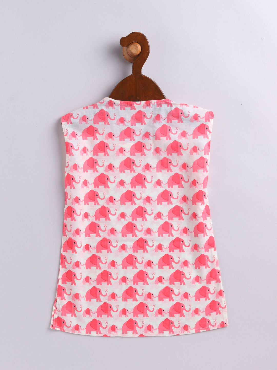 Vastramay Infant Boys Pink Cotton Blend Kurta Pyjama Set - qivii