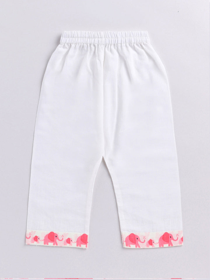 Vastramay Infant Boys Pink Cotton Blend Kurta Pyjama Set - qivii