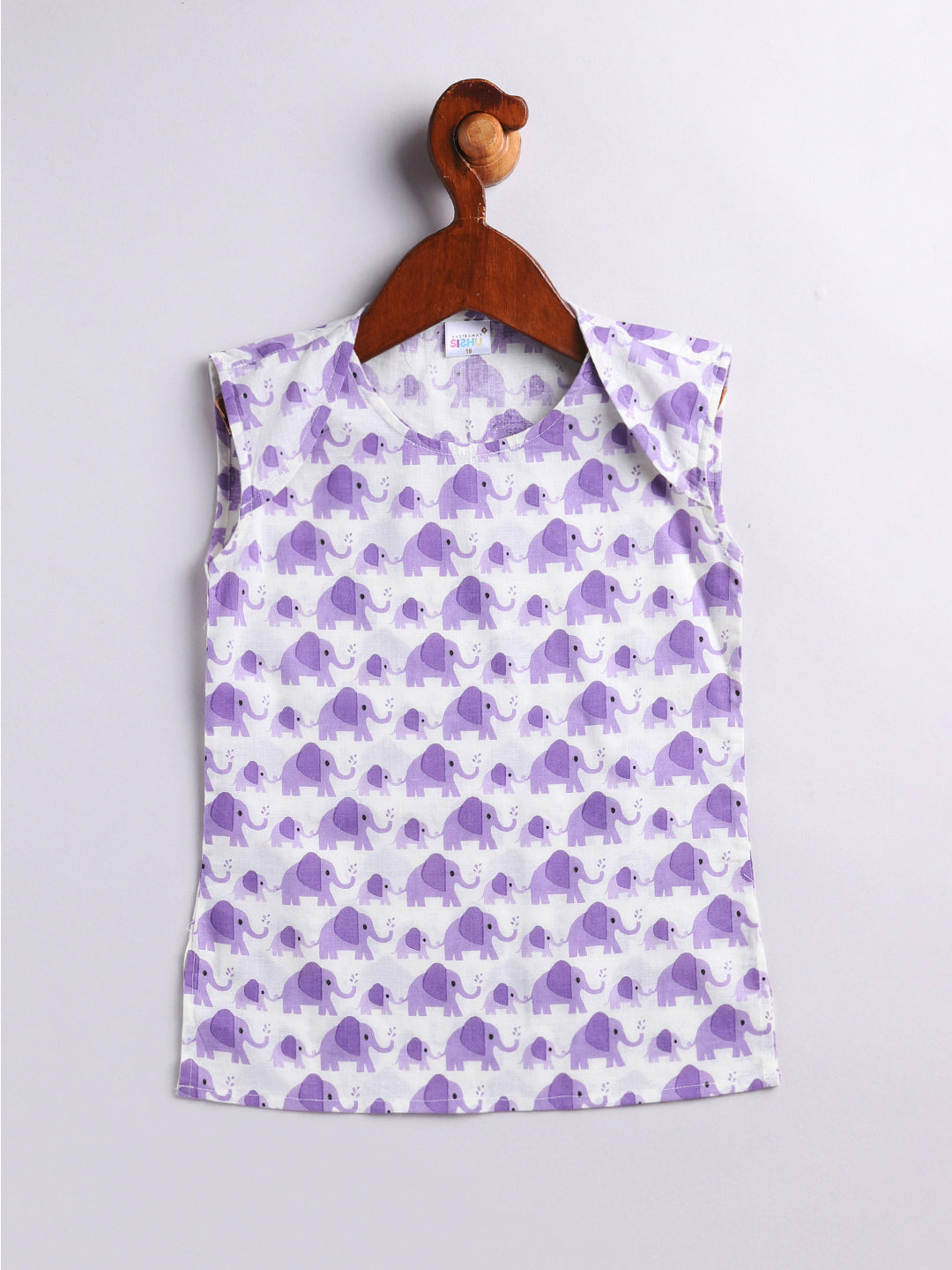 Vastramay Infant Boys Purple Cotton Blend Kurta Pyjama Set - qivii