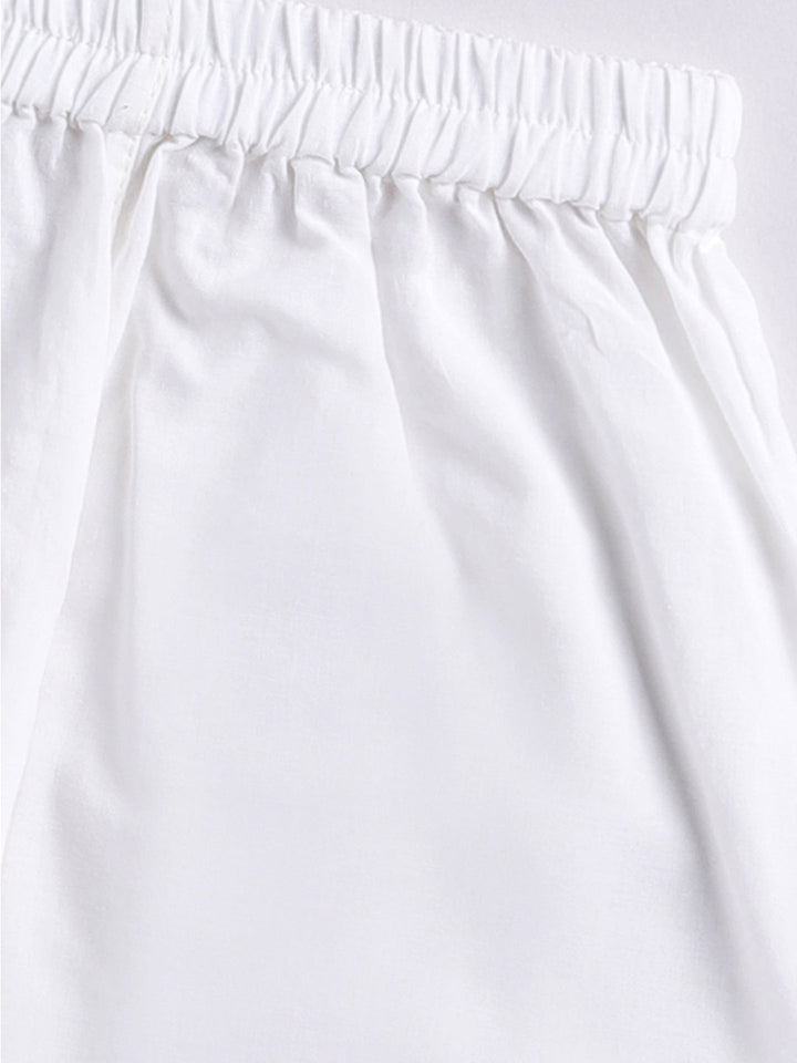 Vastramay Infant Boys Purple Cotton Blend Kurta Pyjama Set - qivii