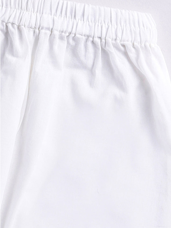 Vastramay Infant Boys Yellow Cotton Kurta Pyjama Set - qivii