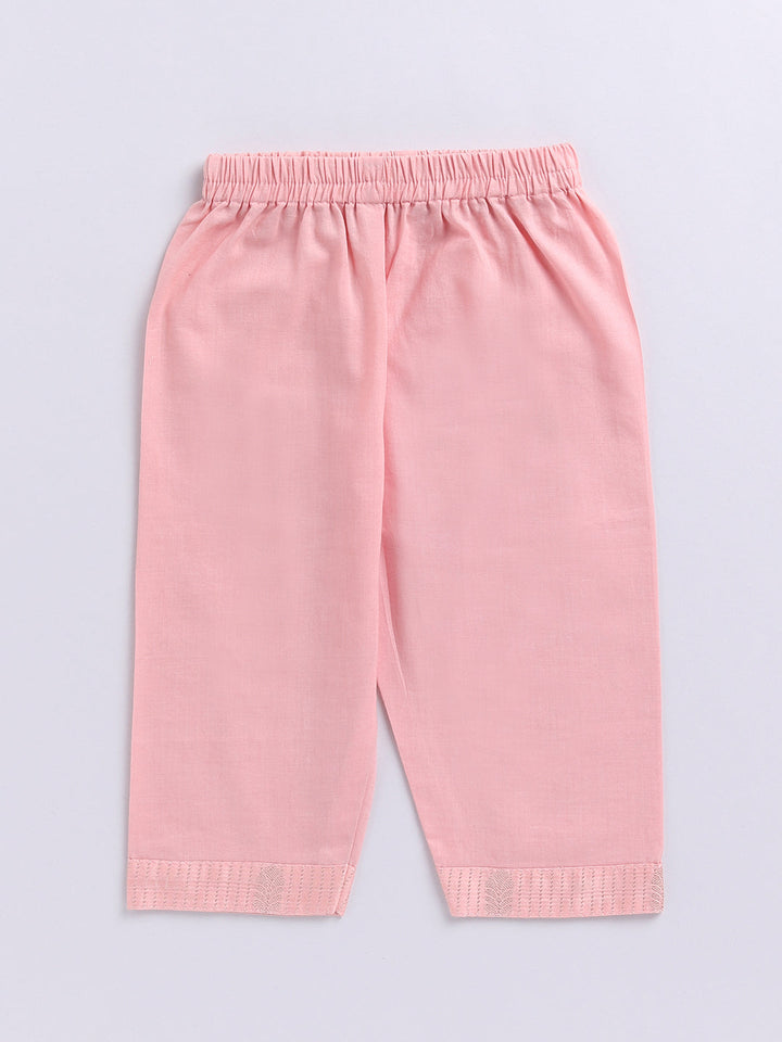 VASTRAMAY Girls' Pink Ethnic Combo Set - qivii