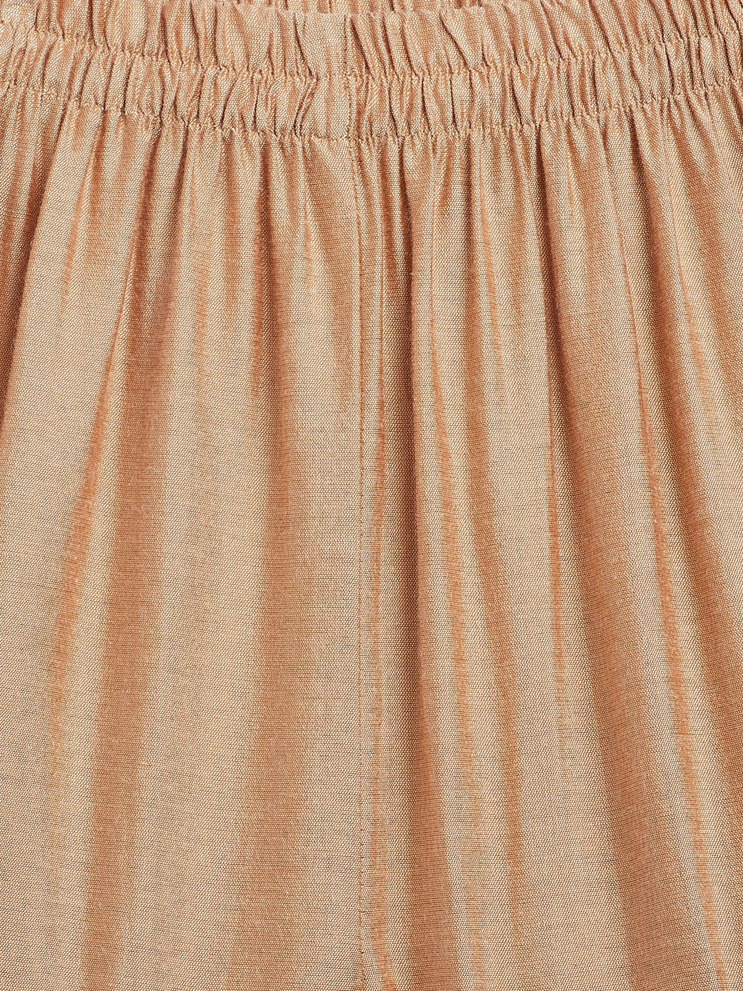 VASTRAMAY SISHU Girls' Green Zari Kurta And Rose Gold Sharara Set - qivii