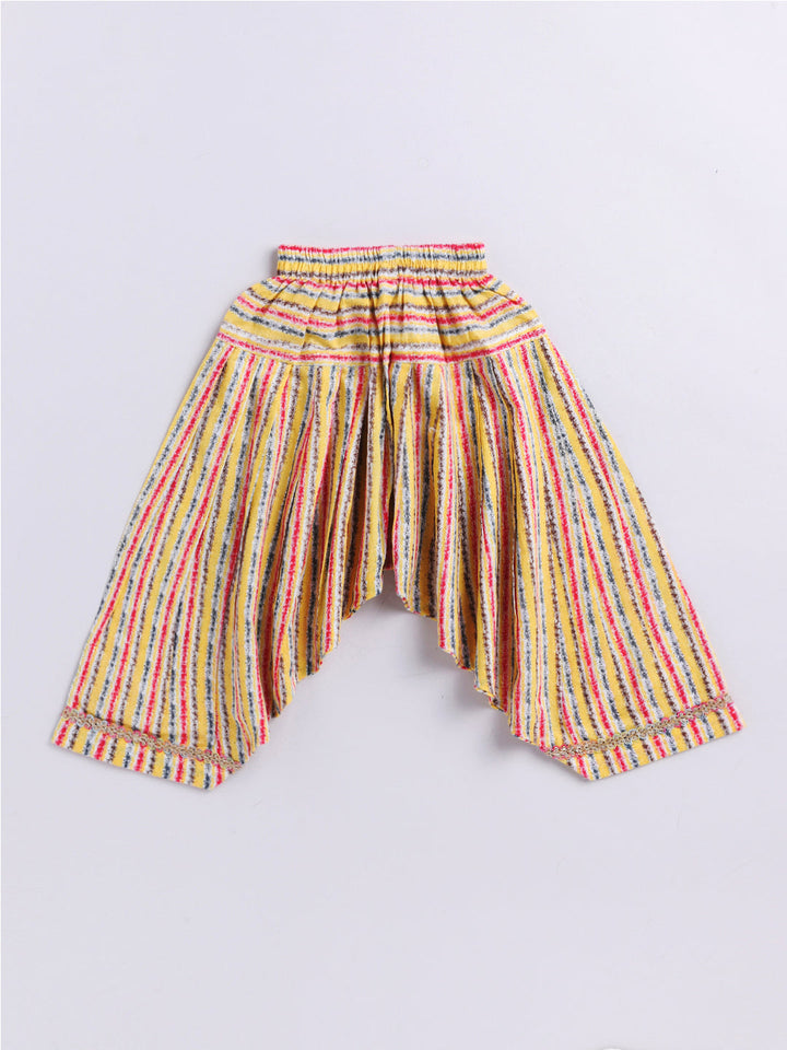 VASTRAMAY Girls' Yellow Kurta And Patiala Set - qivii