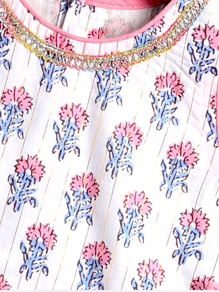 VASTRAMAY Girls' Multi Color Kurta And Patiala Set - qivii