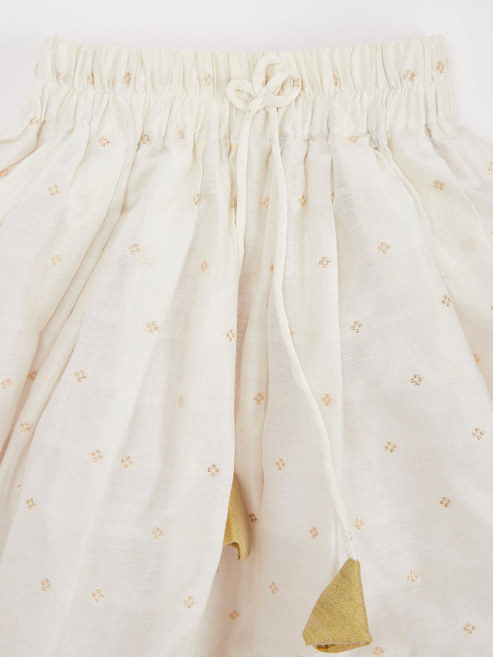 VASTRAMAY Girls' White Lehenga Choli - qivii